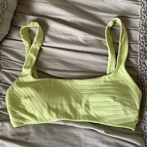 aerie lime green bikini top